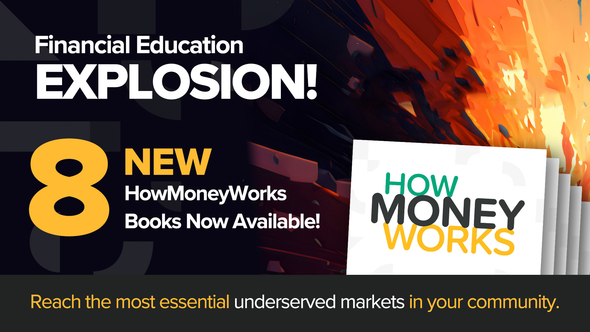 8 nouveaux livres HowMoneyWorks - Nous dévoilons aujourd'hui une nouvelle gamme diversifiée de livres sur l'éducation financière